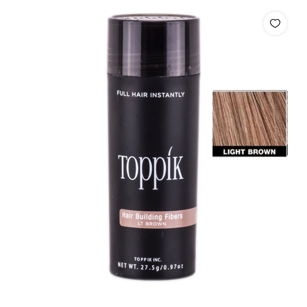 Toppik hair fiber black Black brown blonde  3 bottle set +free 🎁